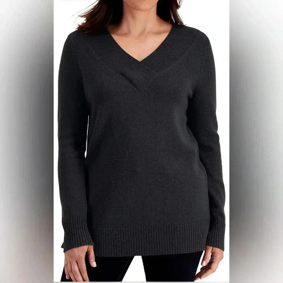 Karen Scott v neck sweater - Picture 4 of 5